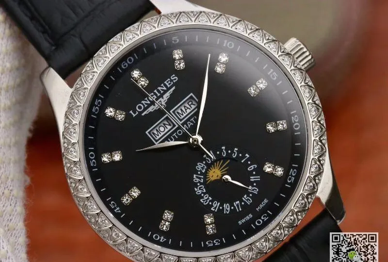 Longines Master Collection L2.503.0.83.3 TW Factory 1:1 Best Edition Replica Watch Swiss ETA600 Black Leather Strap